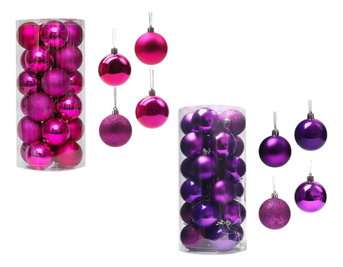 Adorno De Bolas De Navidad De 48 Piezas Inastillable Para