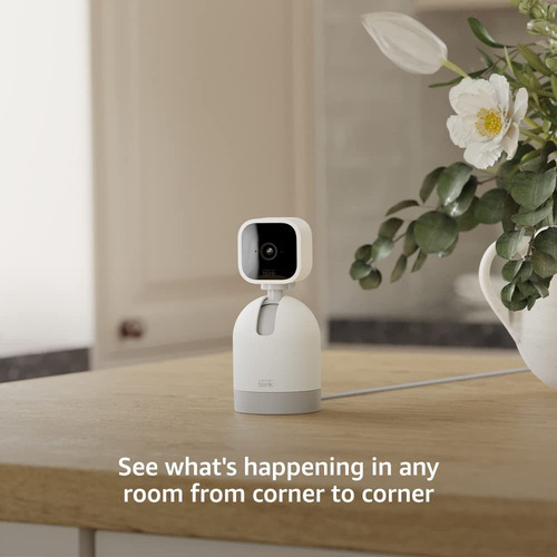 Mini cámara Blink Pan-tilt para interiores de 360 grados con Alexa