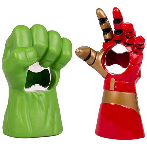 Abrebotellas De Avengers Hulk E Iron Man, Juego De 2, A...