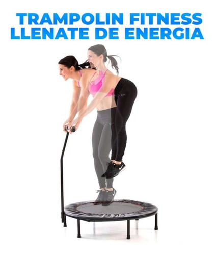 Trampolín 40 Con Agarradera, 102 Cm, Alto Rebote