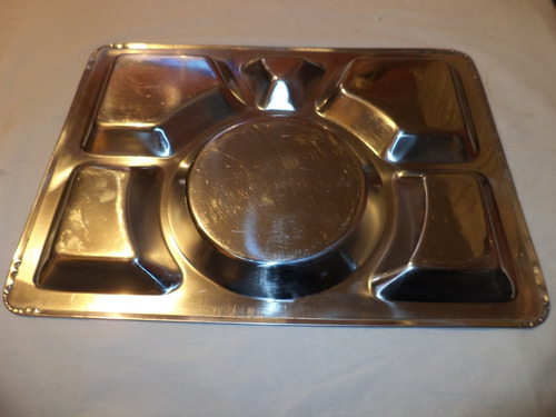Charola / Mess Tray De Comedor De Acero Inoxidable (Usado)