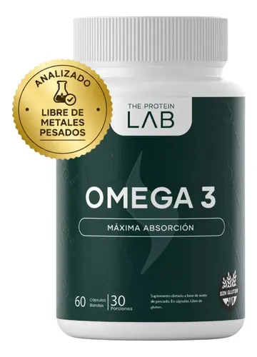 Omega 3 2000mg Libre de Metales Pesados 60 Cápsulas Blandas Aceite De Pescado Fórmula Alta En Epa 360mg Dha 240mg Con Vitamina E Fish Oil Sin Sabor