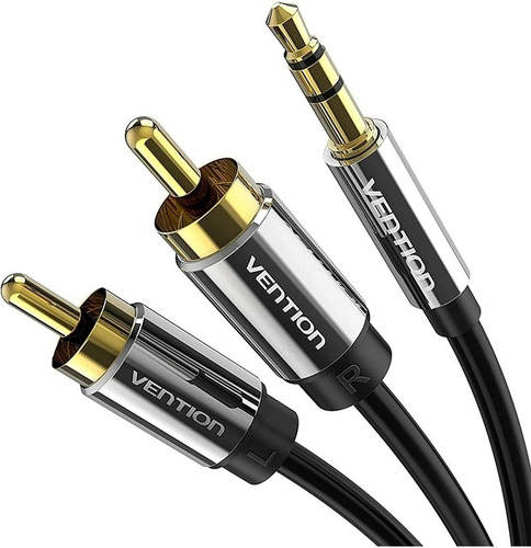 Imagen 1 de 6 de Cable Audio Spica 3.5 A Rca X 2 50 Centimetros Bcfbf Vention