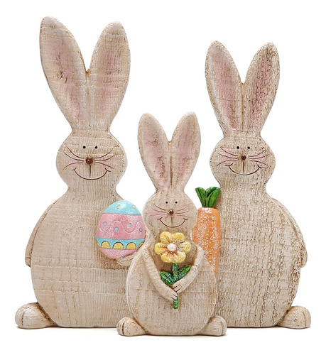Hodao Primavera Conejo Figuras Decoraciones De Mesa Para Fie