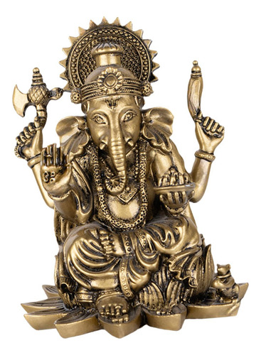 Elefante Estatueta Senhor Ganesh Bronze 7cmx7cmx9,5cm