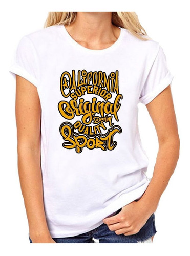 Remera De Mujer California Superior Original Quality Sp