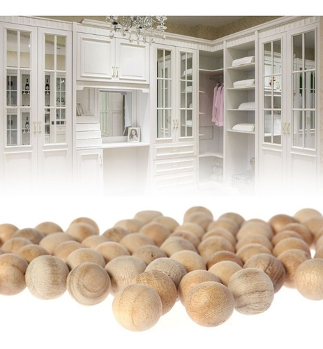 50x Bolinhas De Cedro Gaveta Anti Traça Mofo Bolor Canforada