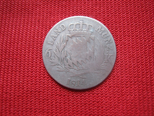 Alemania - Baviera 6 Kreuzer 1814 Plata 