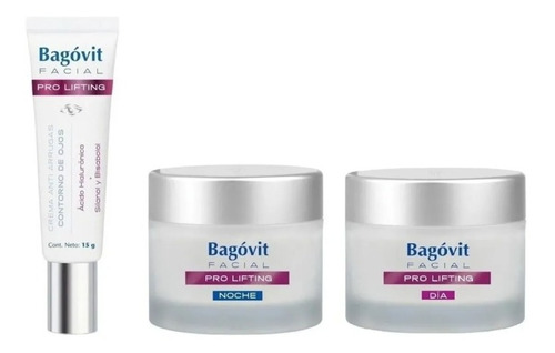 Bagovit Combo Pro Lifting Crema Dia +noche+ Contorno De Ojos