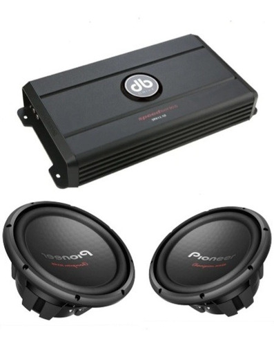 Paquete De Amplificador Db Drive Clase D Y Subwoofer Pioneer