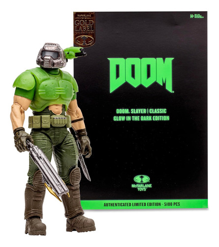 Mcfarlane Doom Slayer Classic Glow In The Dark Edition Sella
