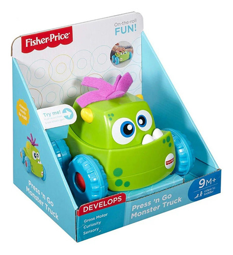 Fisher Price Juego Arrastre Monstruo Presiona Y Persigue