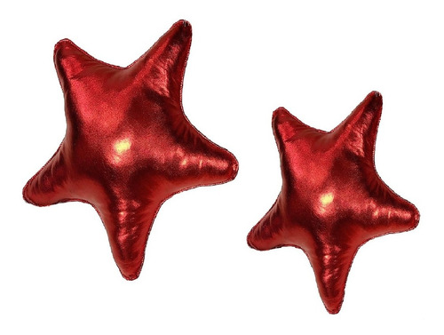 Cojin Decorativo Navideño Estrella X2 - Rojo
