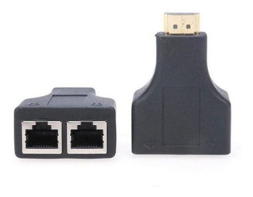 Extensor Hdmi 3d 30 Metros Via Cabo De Rede Utp Rj45 Cat5e/6