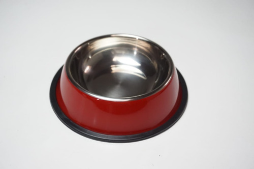 Comedero Perro Gato Acero Inox. Antideslizante Colores Peq