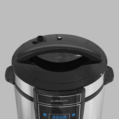 Olla Electrica A Presion Ultracomb Ps4006 1000w 6lts Digital Plateado