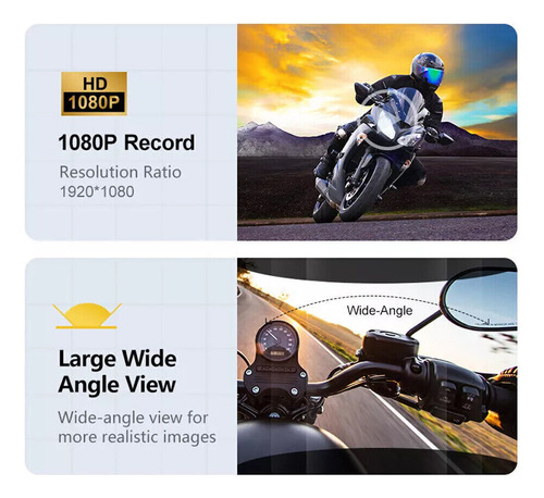 Auriculares Bluetooth Para Casco De Moto, Cámara De Salpicad