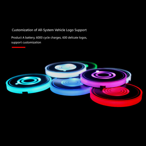 Sete Cores Vibrantes Para Luzes Led Porta-copos De Carro