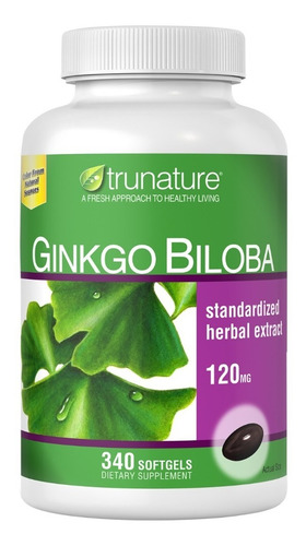 Ginkgo Biloba 120 Mg 300 Cap Trunature Cerebro Concentracion