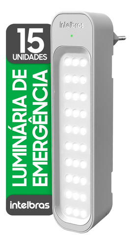 15 Lâmpada Emergência Led Acendimento Automático, 6h Bateria