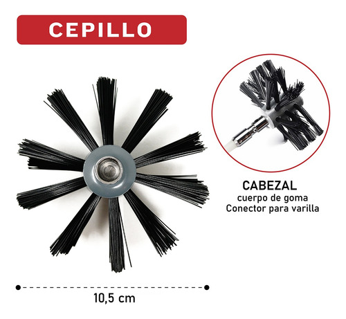 Cepillo Para Limpieza Estufa Pellet (para Kit Pellet)
