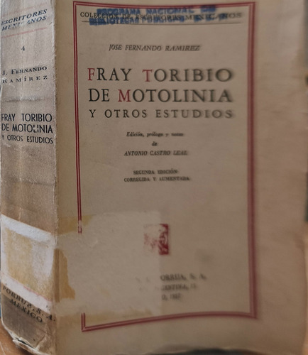 Fray Toribio De Motolinia José Fernando Ramírez