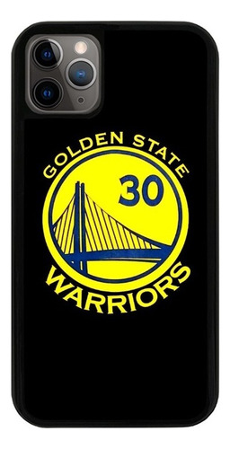 Funda Uso Rudo Tpu Para iPhone Golden State Warriors Nba Neg