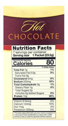 Healthywise - Chocolate Caliente Alto En Proteínas, Mezcla D