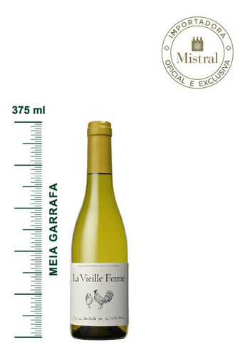 Vinho La Vieille Ferme Blanc 2021 Meia Gfa 375ml