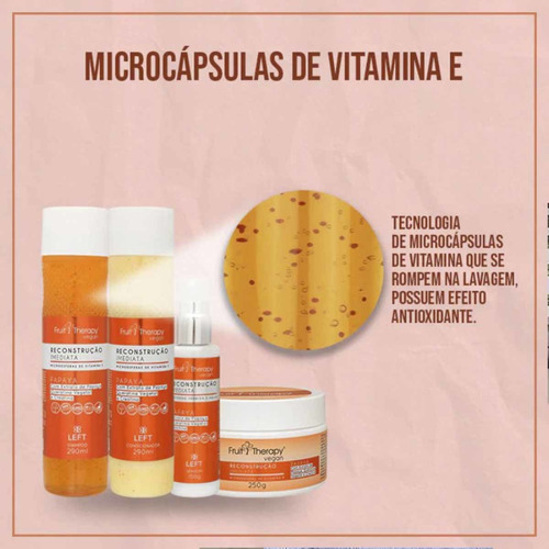 Shampoo E Condicionador Reconstrução Imediata Papaya Left
