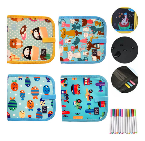 .. Kit De 4 Tableros De Dibujo Borrables E Impermeables