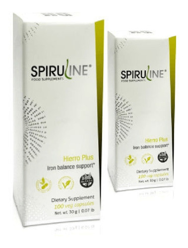 Spiruline Hierro Plus 100 Cápsulas Con Vitamina C