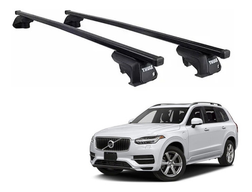 Rack Bagageiro Teto Volvo Xc90 2015 Em Diante Evo Thule