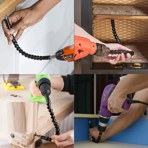 Juego De Extensión De Brocas Flexibles, Taladro En Ángulo Re