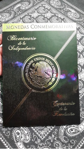 Album Coleccionador Monedas 5 Pesos Revolucion Independencia