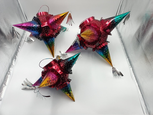 Juego De 3 Piñatas De Hojalata 30-40-50 Cm