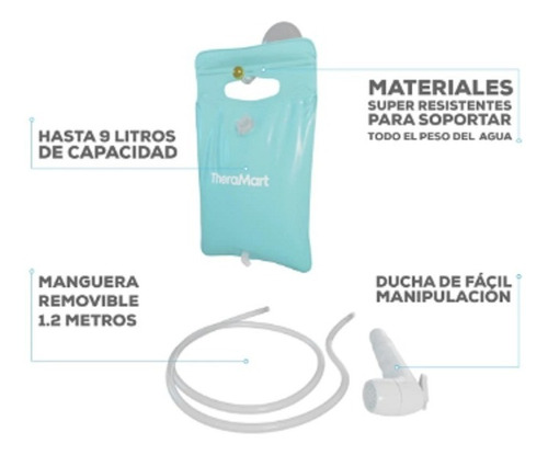 Ducha Duchador Portátil De 9 Litros Colgar Theraaqua