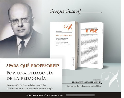 Imagen 3 de 3 de ¿para Qué Profesores? _ Miño Y Dávila