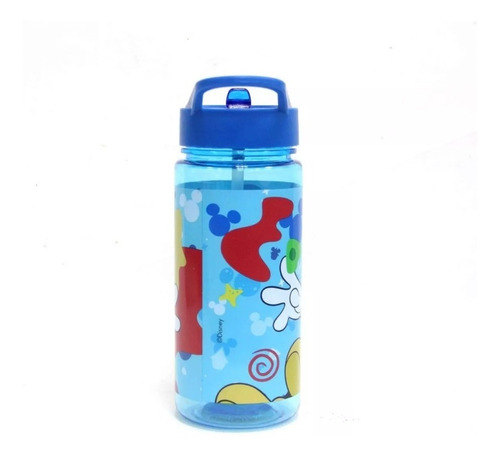 Botella Niños Con Bombilla Mickey Mouse Disney 500ml