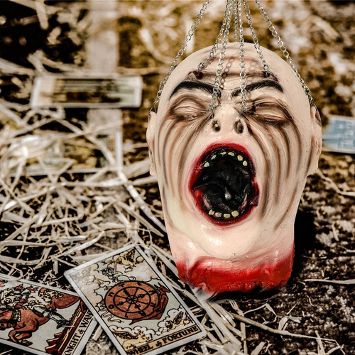 Cabeza De Zombie De Halloween, Cabeza Cortada De Miedo De Lá