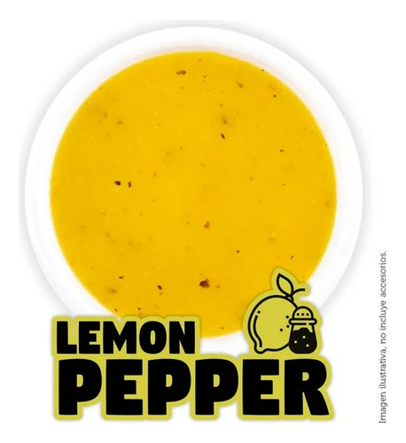 Salsa Lemon Pepper Mr Wings Aderezo Pimienta Limón Pa Alitas