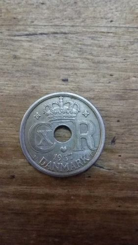 Moneda De Dinamarca De 25 Ore Año 1937 (cu8)