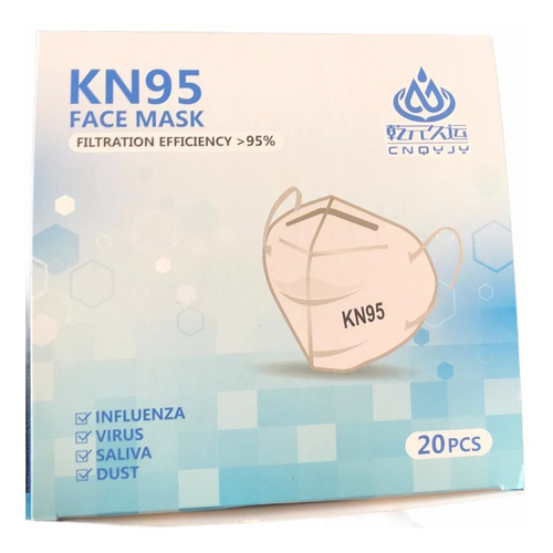 Caja Mascarilla Tapa Bocas Kn95 20 Und Certificada Tienda