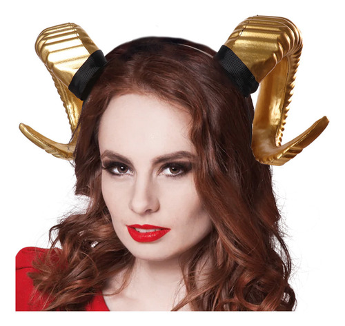 Diadema Con Cuernos De Cabra, Diadema De Maquillaje, Diadema