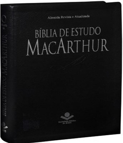 Biblia De Estudo Macarthur - Capa Preta Nobre