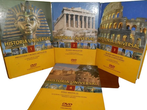 Libros, Enciclopedia Historia Universal 1-4 Con Cd