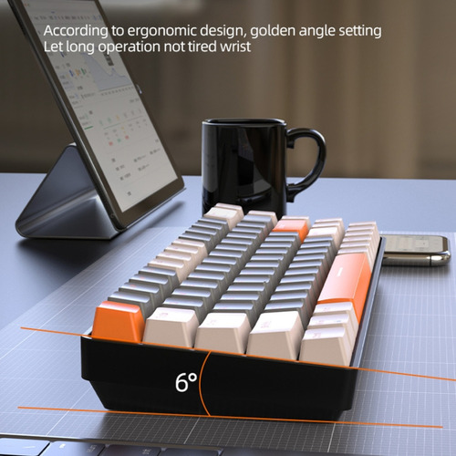 Ziyou Lang K68 Keypad, Style: Green Shaft Version (gray)