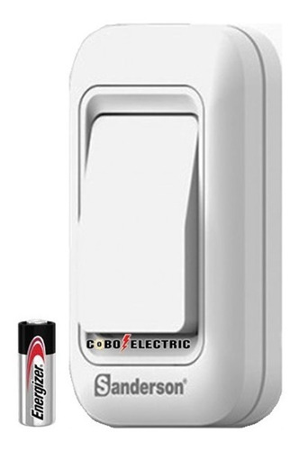Imagen 1 de 3 de Pulsador Timbre Inalambrico Sanderson W3 Exterior Con Pila