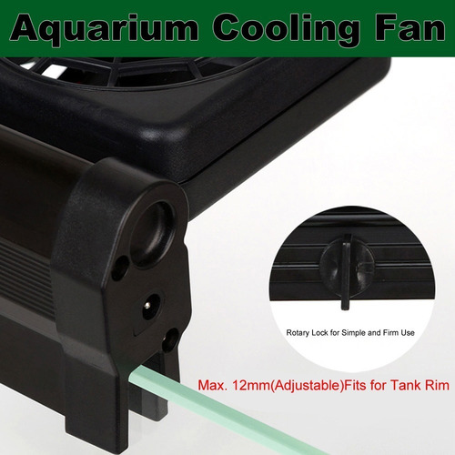 Imagen 4 de 10 de Ventilador De Enfriamiento Para Acuario Ajustable