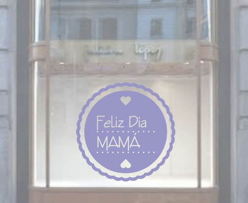Vinilos Vidriera Dia De La Madre ( 1 Mt X 60 Cms)